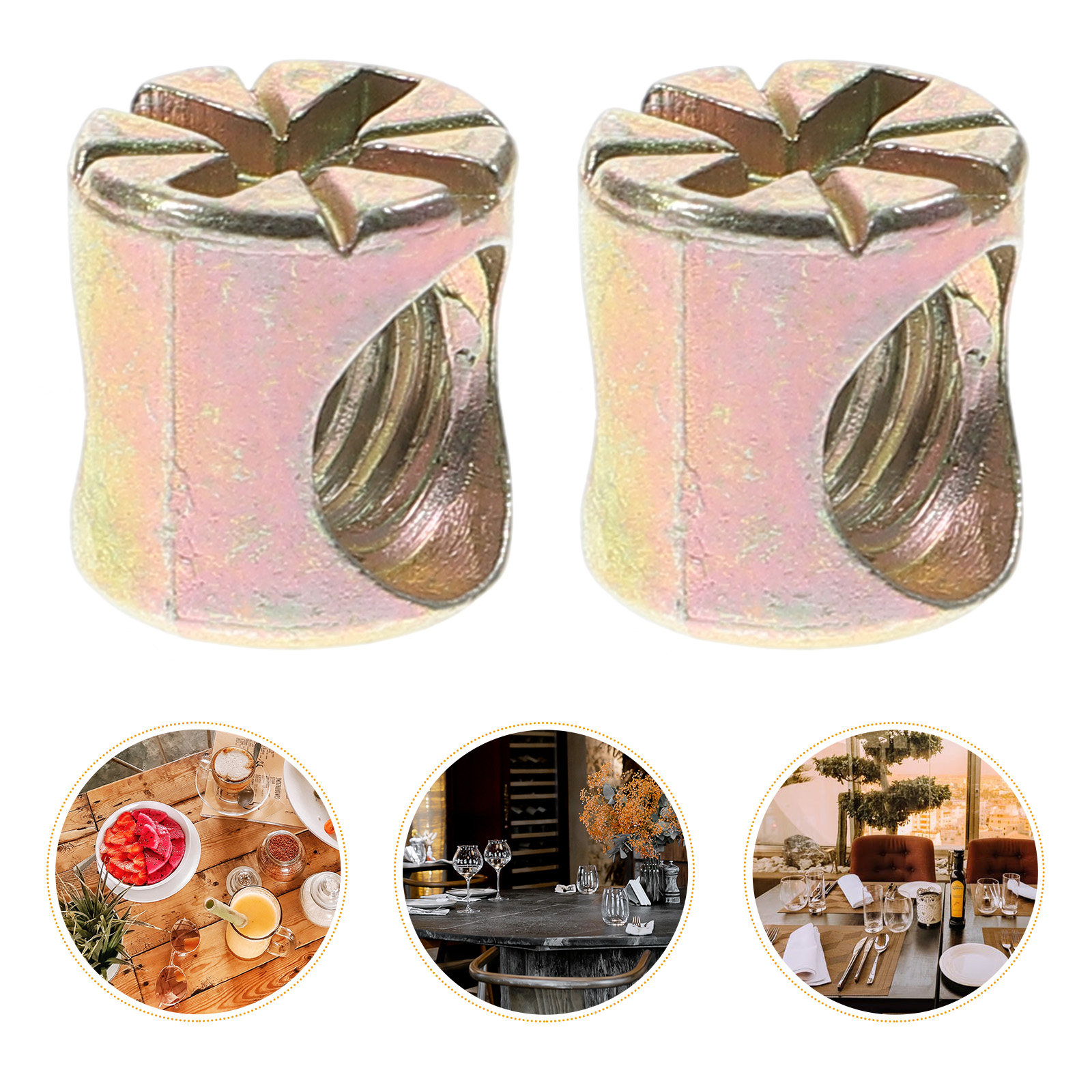 Furniture Hardware Barrel Nut - 20 écrous cylindriques en alliage de