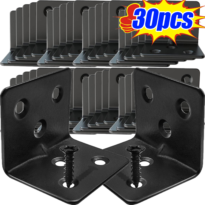 Furniture Hardware Connectors - Code d'angle noir en forme de