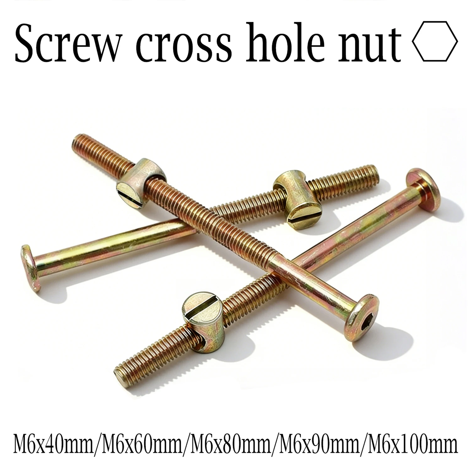 Vis à tête hexagonale M6, 10/2 - Furniture Hardware Barrel Nut avis et prix