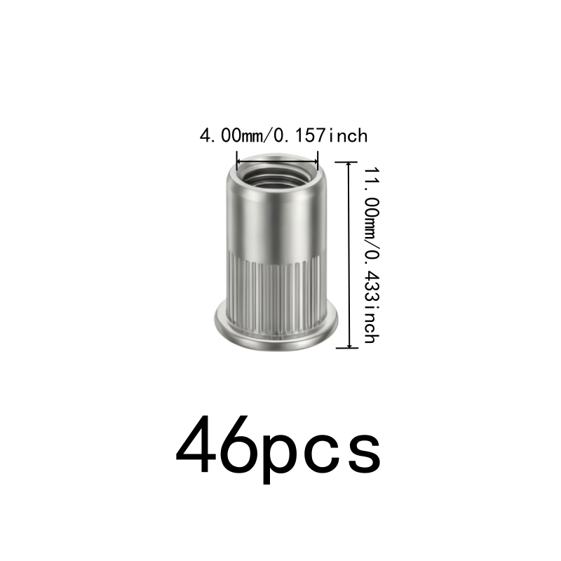 46 écrous filetés M4 résistant - Furniture Hardware Threaded Inserts avis et prix
