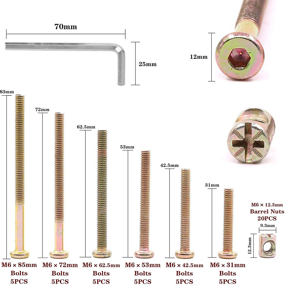 Kit de remplacement de matérie - Furniture Hardware Barrel Nut avis et prix