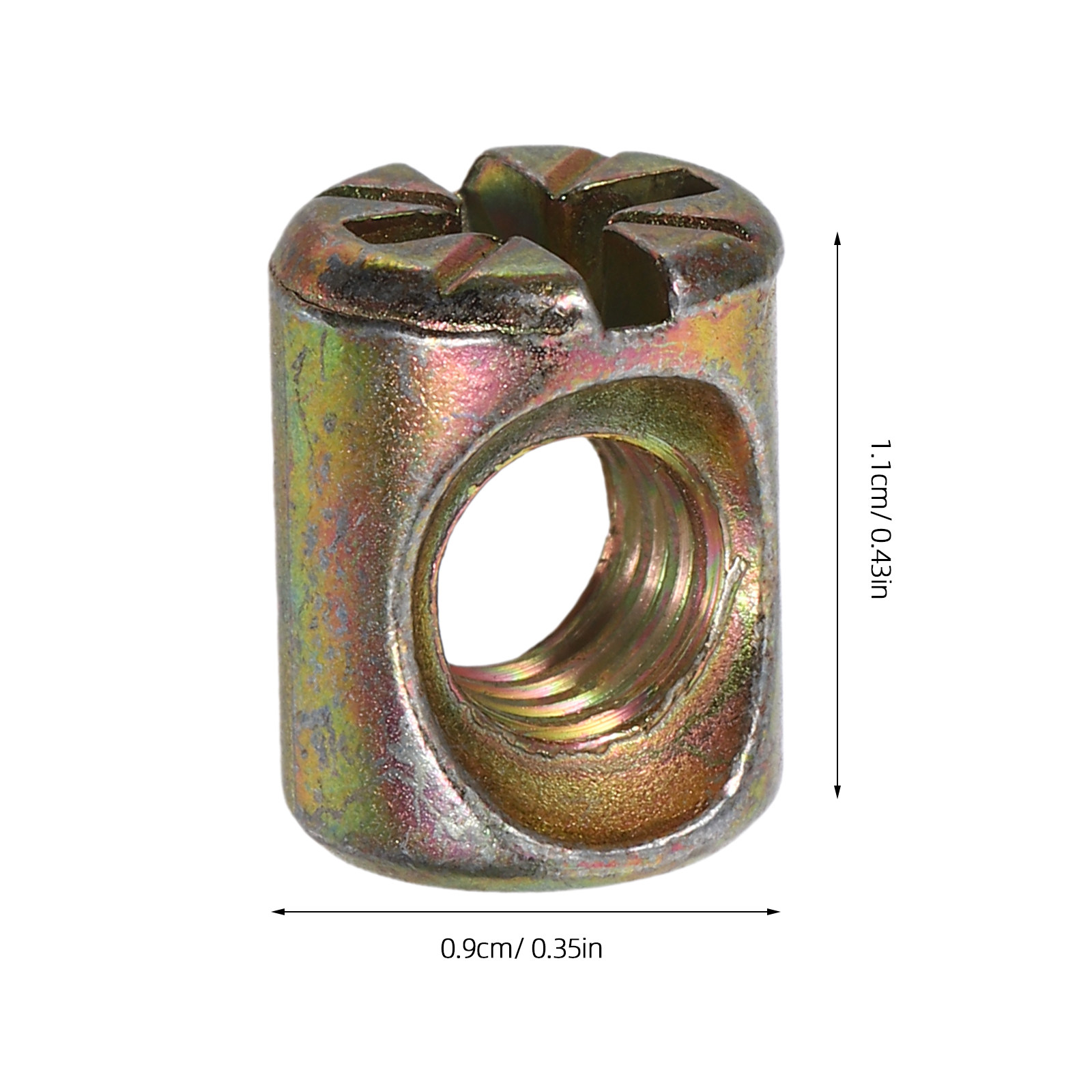 Kit de 50 écrous à fente M6, b - Furniture Hardware Barrel Nut avis et prix