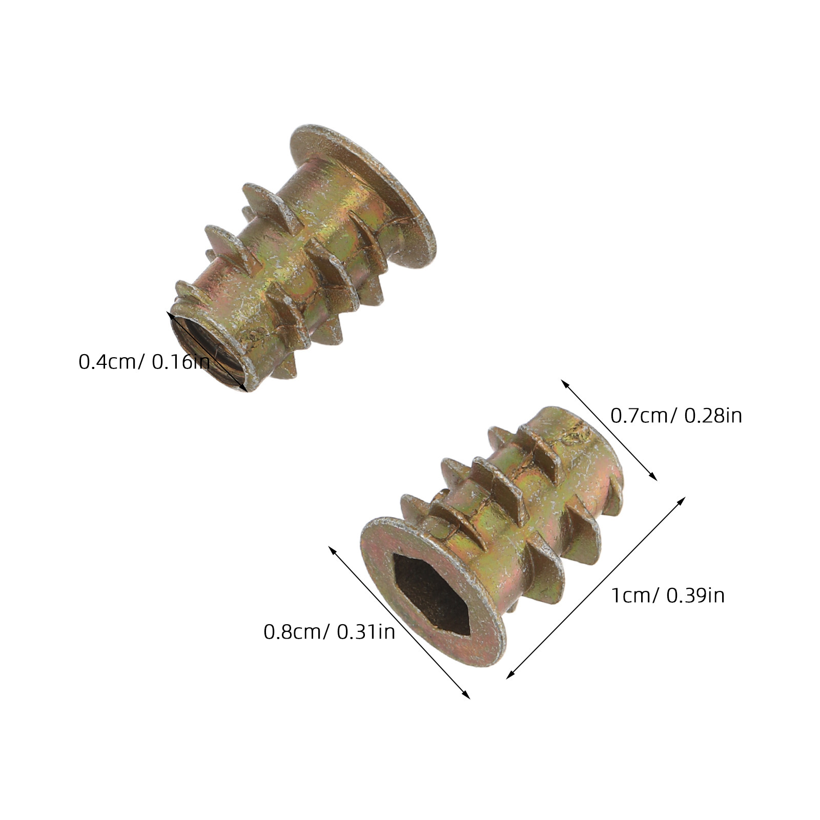 200 pièces d'écrous filetés M4 - Furniture Hardware Threaded Inserts avis et prix