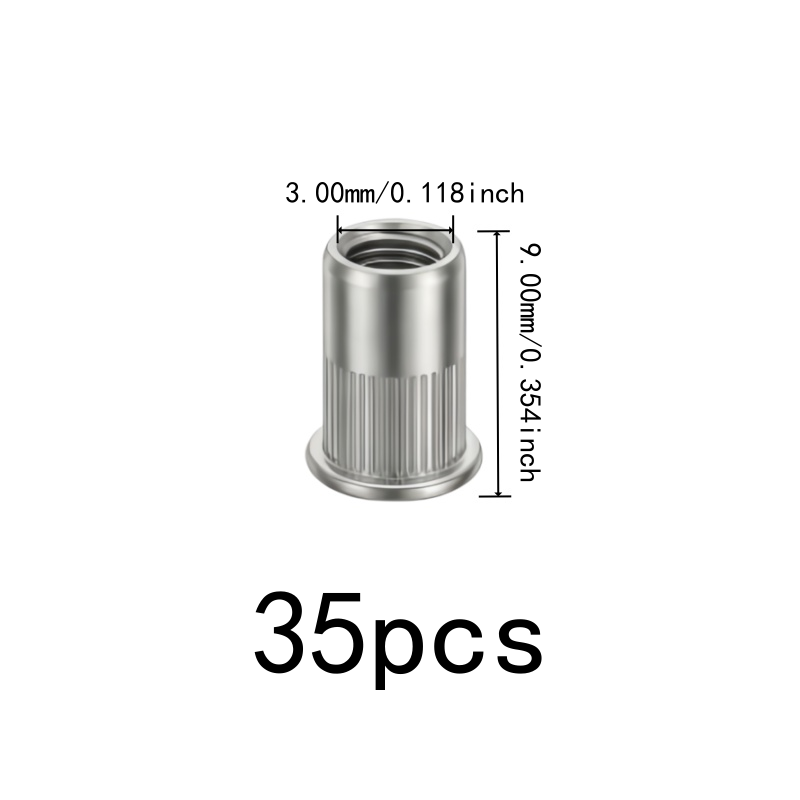 35 écrous filetés M3 résistant - Furniture Hardware Threaded Inserts avis et prix