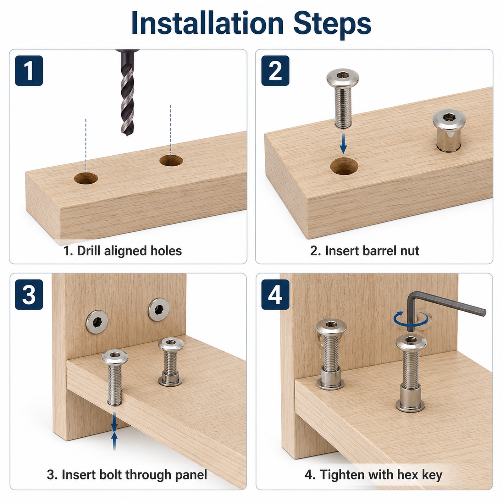 Boulons et écrous de connexion - Furniture Hardware Barrel Nut avis et prix